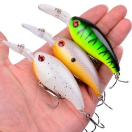 3/5/8 pièces d'ensemble de leurres de pêche aléatoires appâts de natation de haute qualité vairon Mini manivelle Wobble appât ma