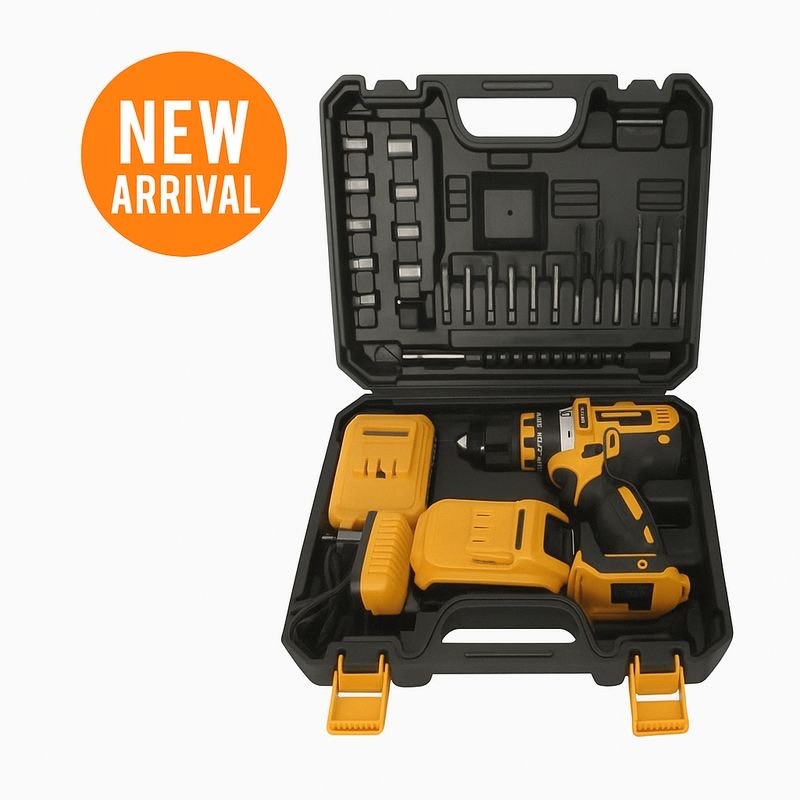 Cordless Lithium-Ion Drill Driver with Case and Accessories