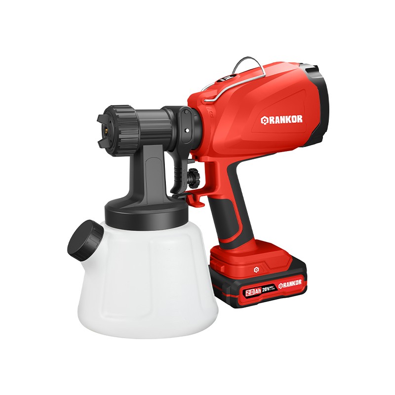 Rankor Cordless 20V Paint Sprayer – 1200 mL Tank, 600 mL/min Output, Professional Finish