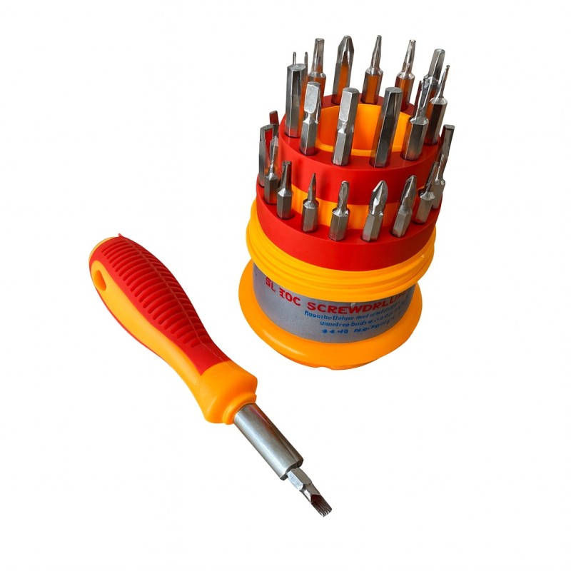 Multifunction Magnetic Screwdriver with 30 Bits – Precision Repair Tool Kit
